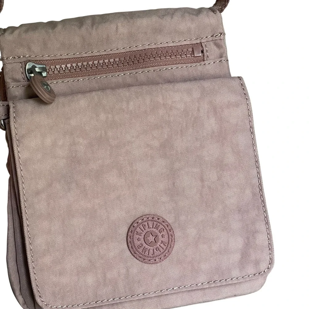 Kipling Eldorado Dusty Pink Crossbody Organizer‎ Travel Bag